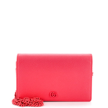 Gucci Petite GG Marmont Chain Wallet Leather Mini