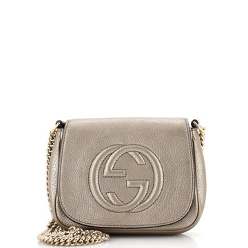 Gucci Soho Chain Crossbody Bag Leather Small