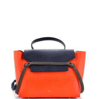 Celine Tricolor Belt Bag Leather Mini