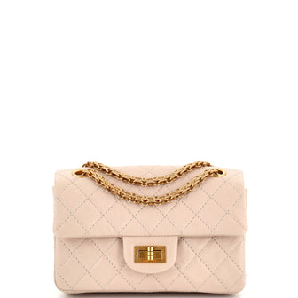 Chanel Reissue 2.55 Flap Bag Quilted Aged Calfskin Mini Neutral 2429921