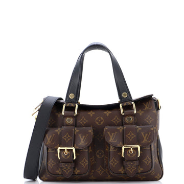 Louis Vuitton Manhattan NM Handbag Monogram Canvas with Leather