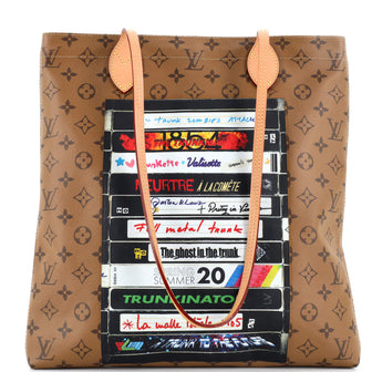 Louis Vuitton Carry It Tote Limited Edition Video Tape Reverse Monogram Canvas Brown