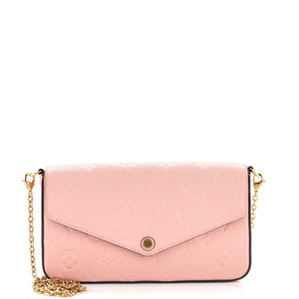 Louis Vuitton Felicie Pochette Monogram Empreinte Leather Pink 2429972