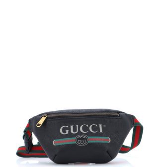 Gucci Logo Belt Bag Printed Leather Small