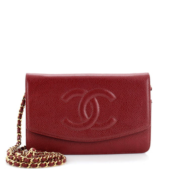 Chanel Timeless Wallet on Chain Caviar