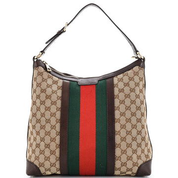 Gucci Vintage Web Hobo GG Canvas Medium
