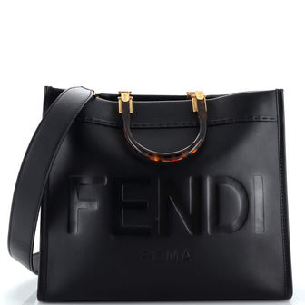 Fendi Sunshine Shopper Tote Leather Medium