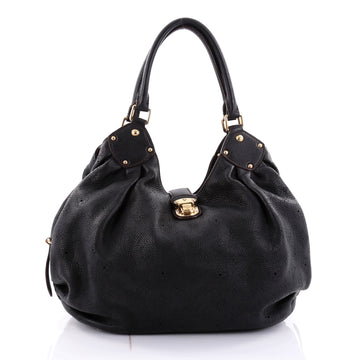 Louis Vuitton L Hobo Mahina Leather Black 2430801