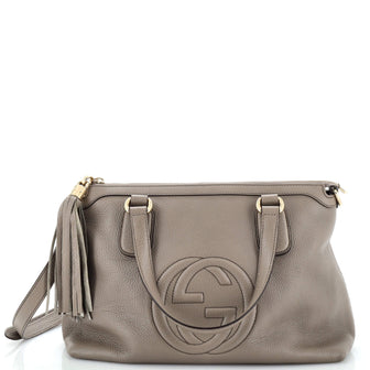 Gucci Soho Convertible Soft Top Handle Bag Leather