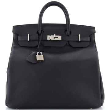 Hermes HAC Birkin Bag Black Togo with Palladium Hardware 40