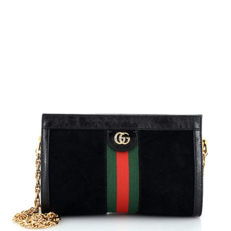 Gucci Ophidia Chain Shoulder Bag Suede Small