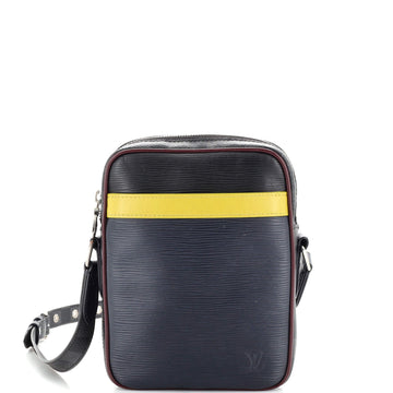 Louis Vuitton Danube Handbag Epi Leather and Damier Graphite Slim