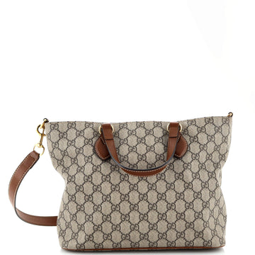 Gucci Convertible Soft Tote GG Coated Canvas Small