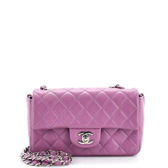 Chanel Classic Single Flap Bag Quilted Lambskin Mini