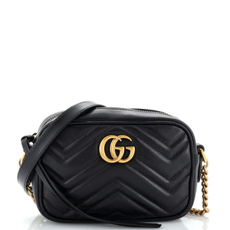 Gucci GG Marmont Shoulder Bag Matelasse Leather Mini