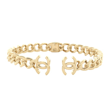 Chanel CC Chain Link Choker Necklace Metal