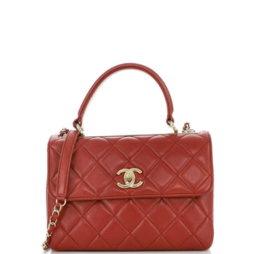 Chanel Trendy CC Top Handle Bag Quilted Lambskin Small