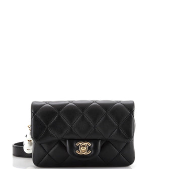 Chanel My Precious Pearls Waist Bag Quilted Lambskin Mini