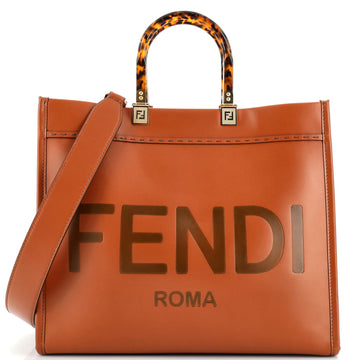 Fendi Sunshine Shopper Tote Leather Medium