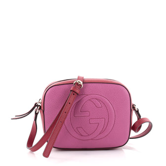 Gucci Soho Crossbody Bag Leather Small Pink 2432001