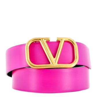 Valentino Garavani VLogo Reversible Belt Leather Wide