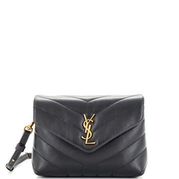 Saint Laurent Loulou Shoulder Bag Matelasse Chevron Leather Toy