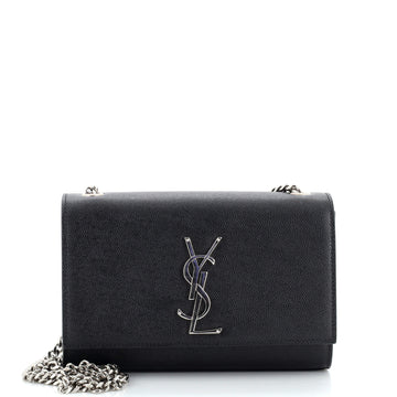 Saint Laurent Classic Monogram Crossbody Bag Grainy Leather Small