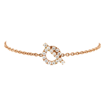 Hermes Finesse Bracelet 18K Rose Gold and Diamonds