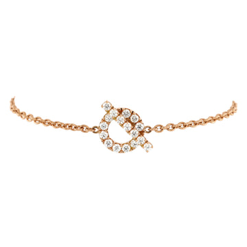 Hermes Finesse Bracelet 18K Rose Gold and Diamonds