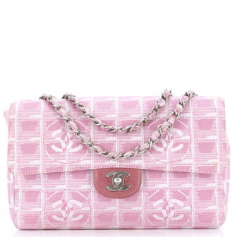 Chanel Travel Line Flap Bag Nylon Medium