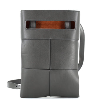 Bottega Veneta Cut Out Crossbody Bag Maxi Intrecciato Leather