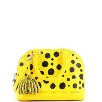 Louis Vuitton Alma Handbag Yayoi Kusama Infinity Dots Epi Leather BB