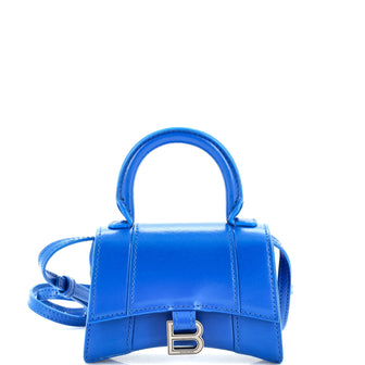 Balenciaga Hourglass Top Handle Bag Leather Mini