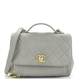 Chanel Business Affinity Flap Bag Quilted Caviar Small