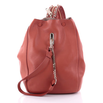 Jimmy Choo Echo Backpack Leather Medium Orange 2434001