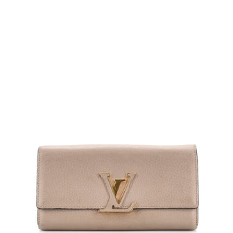 Louis Vuitton Capucines Wallet Leather