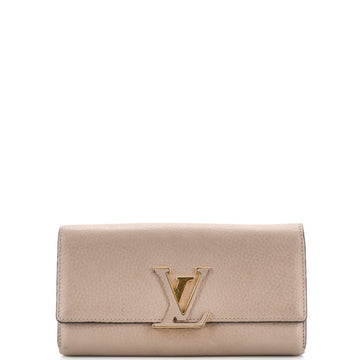 Louis Vuitton Capucines Wallet Leather