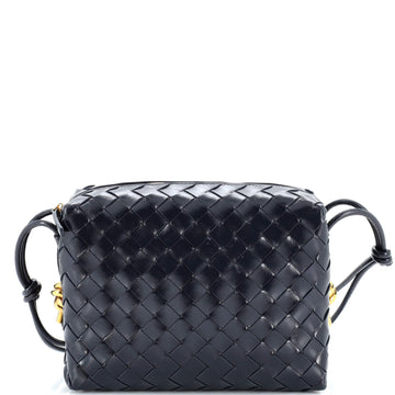 Bottega Veneta Loop Crossbody Bag Intrecciato Leather with Metal Knot Detail Small