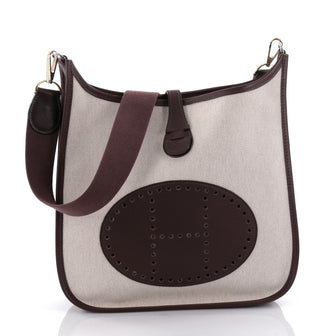Hermes Evelyne Crossbody Gen III Toile and Leather PM 2434402