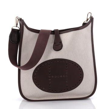 Hermes Evelyne Crossbody Gen III Toile and Leather PM 2434402