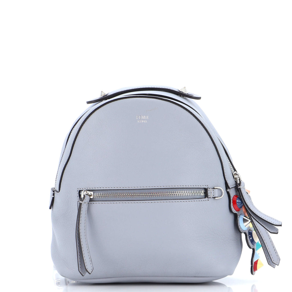 fendi studded mini backpack Fendi By The Way Backpack Studded Leather Mini Blue 2433661