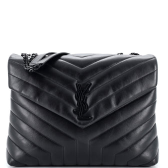 Saint Laurent Loulou Shoulder Bag Matelasse Chevron Leather Medium