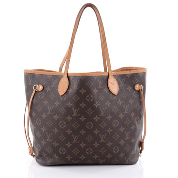 Louis Vuitton Neverfull Tote Monogram Canvas MM Brown