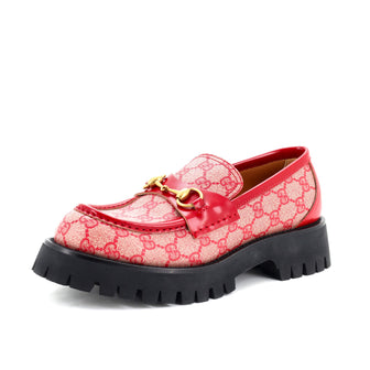 Gucci Women's Harald Horsebit Loafers GG Canvas