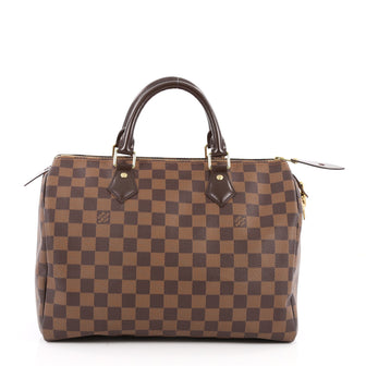 Louis Vuitton Speedy Handbag Damier 30 Brown 2435001