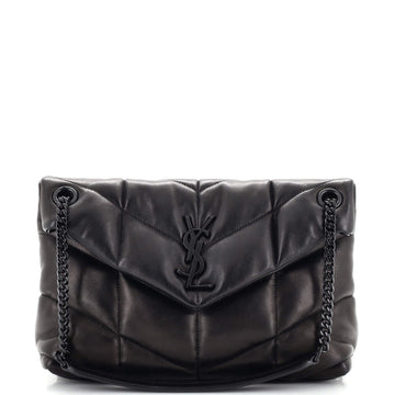 Saint Laurent Loulou Puffer Shoulder Bag Quilted Leather Small