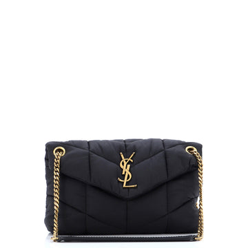 Saint Laurent Loulou Puffer Shoulder Bag Quilted Nylon Small