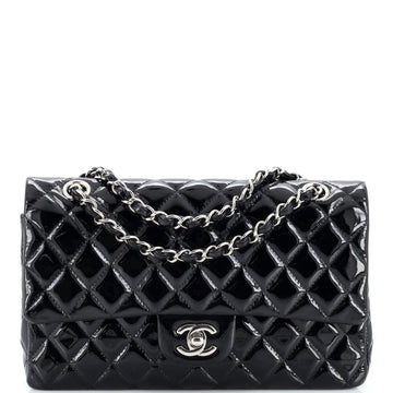 Chanel Classic Double Flap Bag Quilted Patent Medium