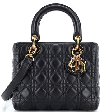 Christian Dior Lady Dior Bag Cannage Quilt Lambskin Medium