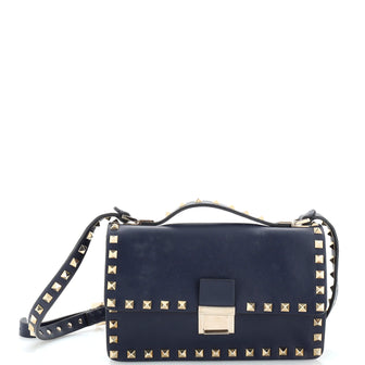 Valentino Garavani Rockstud Top Handle Crossbody Bag Leather Small